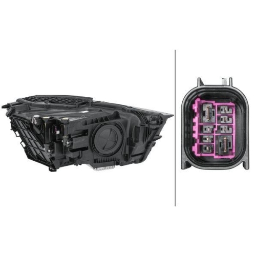 HELLA Hauptscheinwerfer 1EX 354 870-011 f&uuml;r AUDI, links