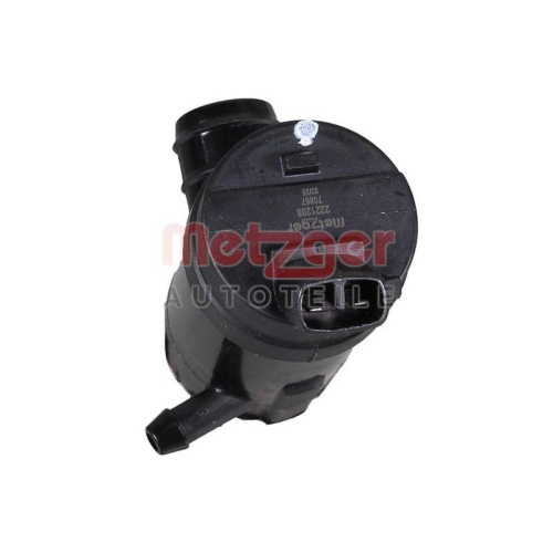 Waschwasserpumpe, Scheibenreinigung METZGER 2221208 ORIGINAL ERSATZTEIL für KIA