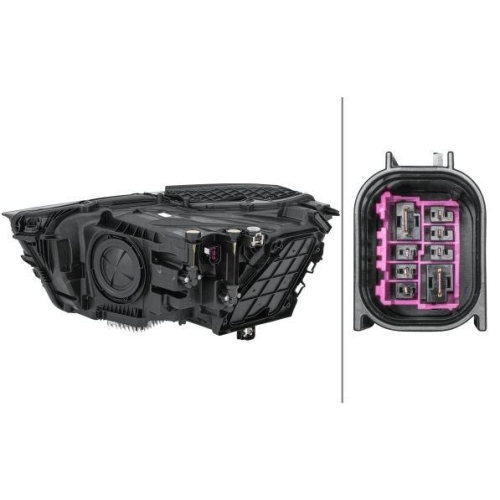 HELLA Hauptscheinwerfer 1EX 354 870-021 für AUDI, rechts