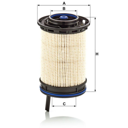 Kraftstofffilter MANN-FILTER PU 10 011 z f&uuml;r PORSCHE VAG BENTLEY