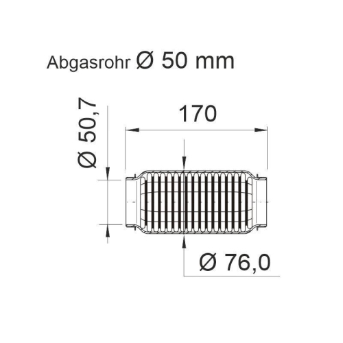 Flexrohr, Abgasanlage ERNST 464017 "soft" für