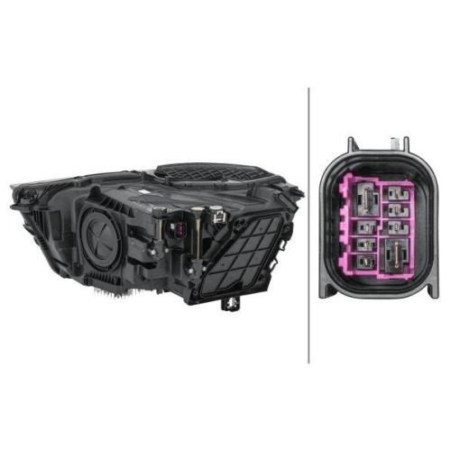 HELLA Hauptscheinwerfer 1EX 354 870-061 für AUDI, rechts