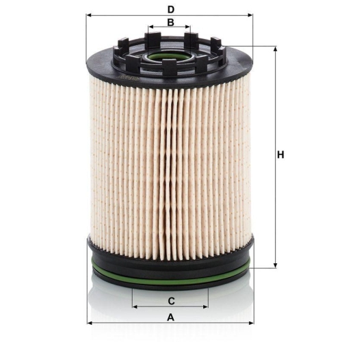 Kraftstofffilter MANN-FILTER PU 10 023/1 z KIT f&uuml;r FORD
