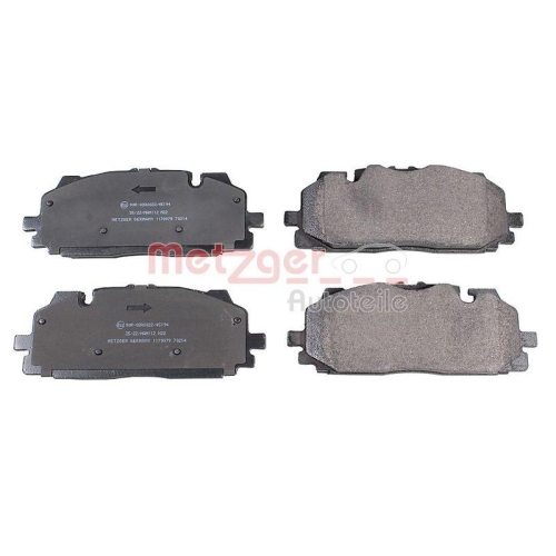 Bremsbelagsatz, Scheibenbremse METZGER 1170979 GREENPARTS f&uuml;r AUDI VW CUPRA