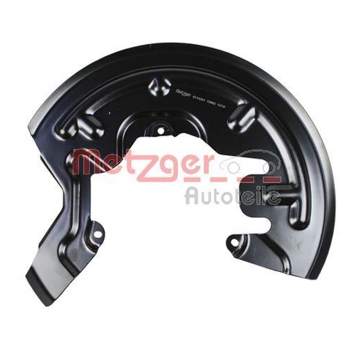 Spritzblech, Bremsscheibe METZGER 6115201 f&uuml;r RENAULT, Vorderachse links