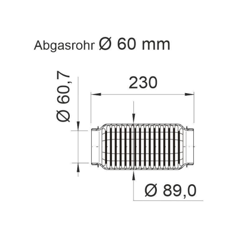 Flexrohr, Abgasanlage ERNST 464338 "soft" für