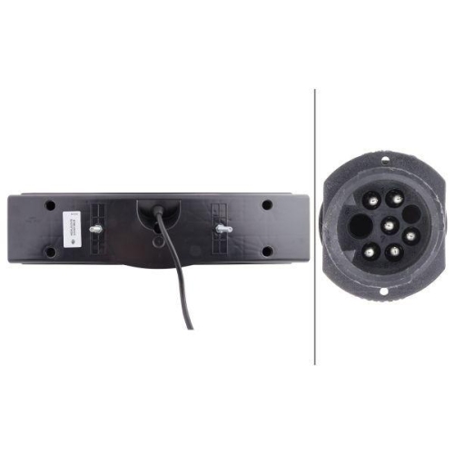 HELLA Heckleuchte 2VD 007 500-221 für MERCEDES-BENZ SCANIA KEMPF SCHWARZMÜLLER