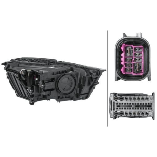 HELLA Hauptscheinwerfer 1EX 354 870-071 für AUDI, links