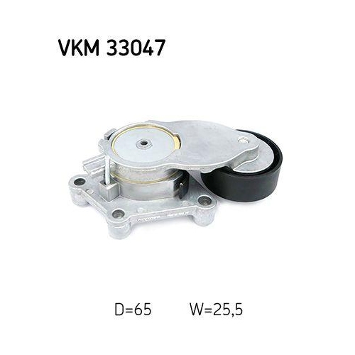 Riemenspanner, Keilrippenriemen SKF VKM 33047 f&uuml;r CITRO&Euml;N PEUGEOT, links, mitte