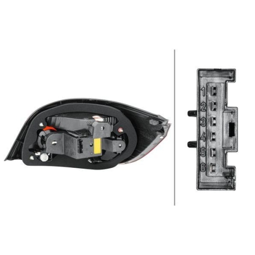 HELLA Heckleuchte 2VP 008 679-111 für BMW BMW (BRILLIANCE), links
