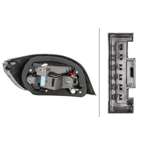 HELLA Heckleuchte 2VP 008 679-121 für BMW BMW (BRILLIANCE), rechts