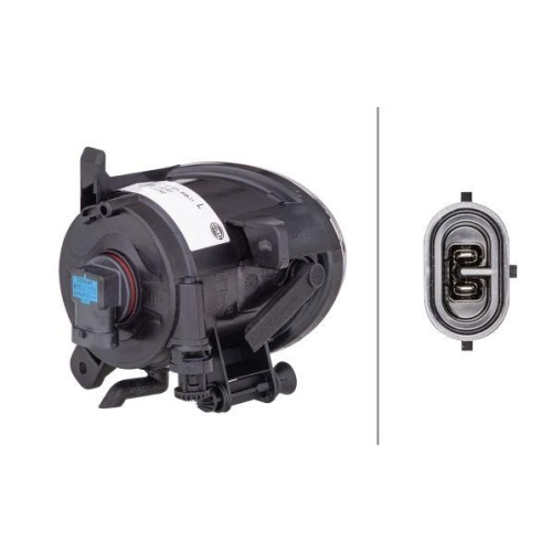 HELLA Nebelscheinwerfer 1N0 271 648-111 für AUDI SEAT, links