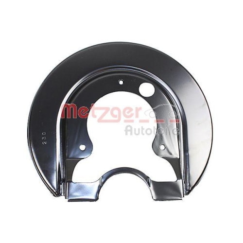 Spritzblech, Bremsscheibe METZGER 6115205 f&uuml;r VAG, Hinterachse links