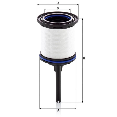 Kraftstofffilter MANN-FILTER PU 7008 z KIT f&uuml;r VAG