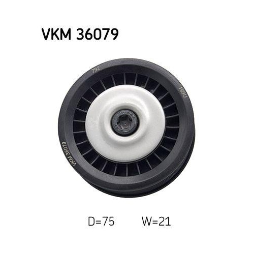 Umlenk-/F&uuml;hrungsrolle, Keilrippenriemen SKF VKM 36079 f&uuml;r MERCEDES-BENZ NISSAN