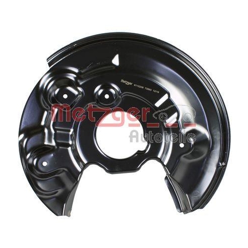 Spritzblech, Bremsscheibe METZGER 6115208 GREENPARTS f&uuml;r VAG, Hinterachse rechts