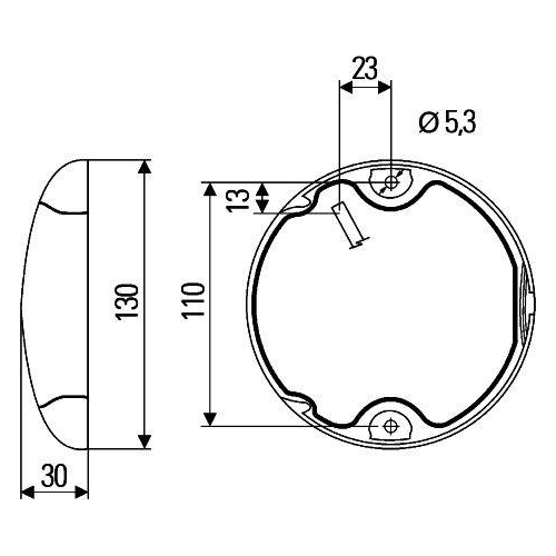 HELLA Rückfahrleuchte 2ZR 959 820-601 für DAF SCANIA ATLAS COPCO YANMAR TEREX