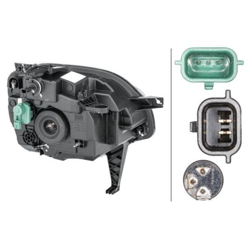 HELLA Hauptscheinwerfer 1ED 011 561-011 f&uuml;r RENAULT, links
