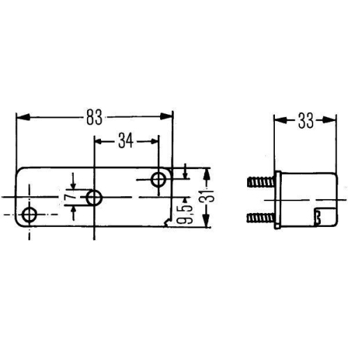 HELLA 2KA 003 168-027 Kennzeichenleuchte f&uuml;r AEBI AUW&Auml;RTER DAF FIAT IVECO MACK