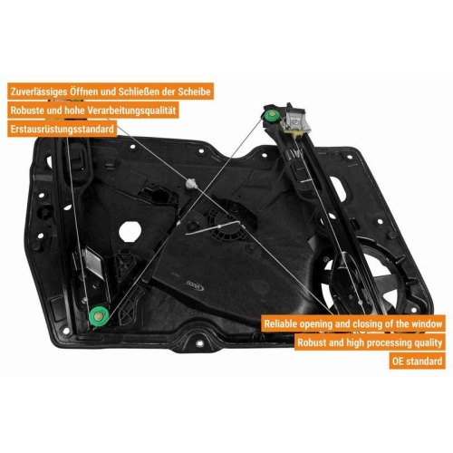 Fensterheber VAICO V10-2534 Green Mobility Parts f&uuml;r SEAT SKODA VW VAG
