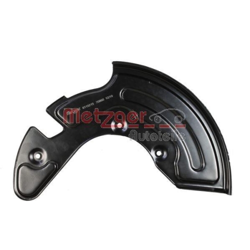 Spritzblech, Bremsscheibe METZGER 6115215 GREENPARTS f&uuml;r VAG, Vorderachse links
