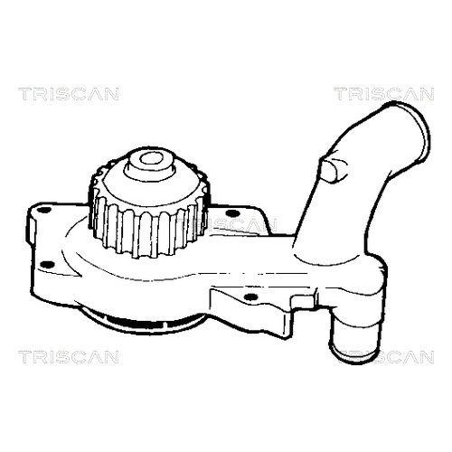 Wasserpumpe, Motork&uuml;hlung TRISCAN 8600 16068 f&uuml;r FORD
