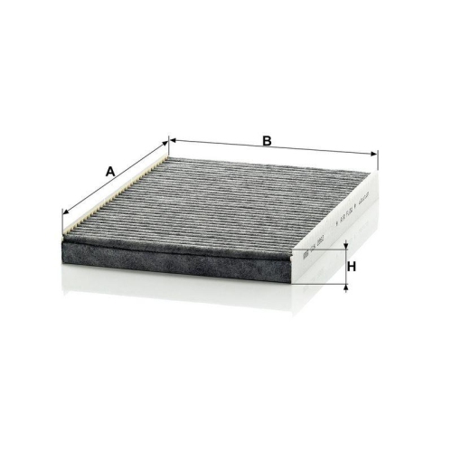 Filter, Innenraumluft MANN-FILTER CUK 2862 f&uuml;r VAG