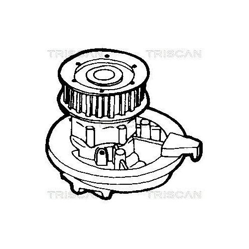 Wasserpumpe, Motork&uuml;hlung TRISCAN 8600 24047 f&uuml;r BEDFORD OPEL VAUXHALL DAEWOO