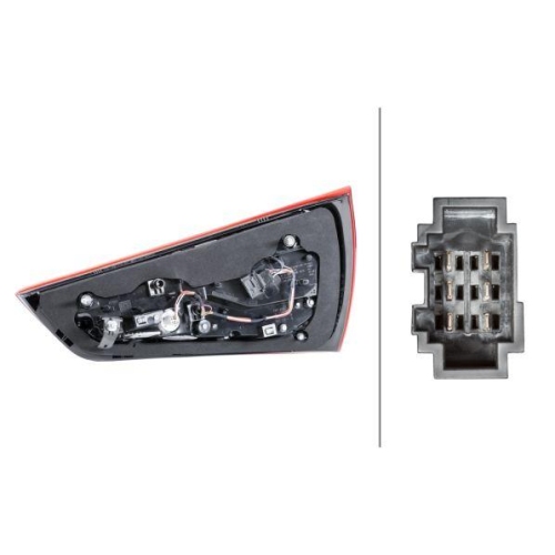 HELLA Heckleuchte 2SK 011 735-051 für AUDI, links