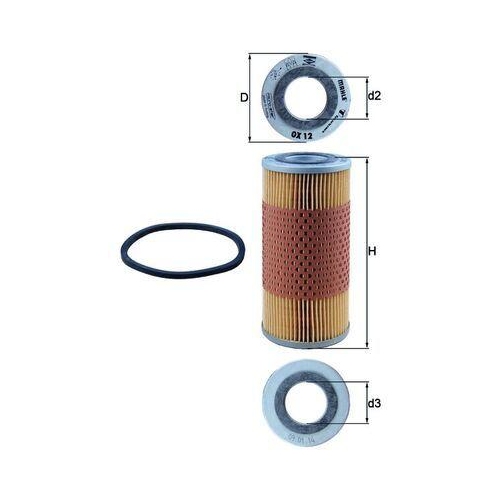 Ölfilter KNECHT OX 12D für ALFA ROMEO FIAT FORD GMC ROVER GAZ CASE IH SAME VM
