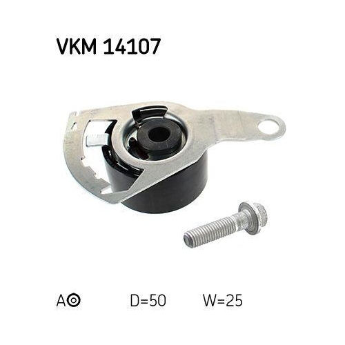 Spannrolle, Zahnriemen SKF VKM 14107 f&uuml;r FORD MAZDA, links