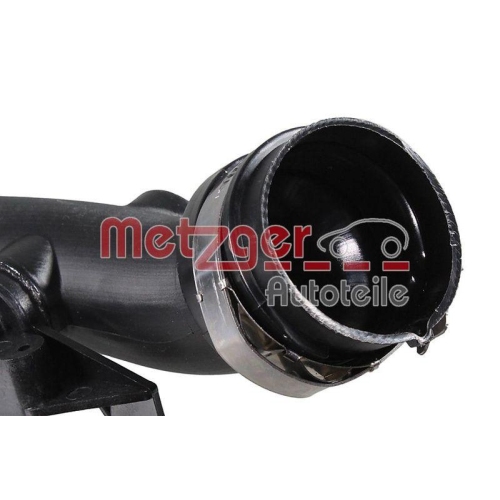 Ladeluftschlauch METZGER 2400961 f&uuml;r RENAULT, Ladeluftk&uuml;hler, links