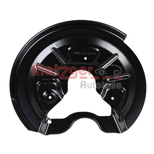 Spritzblech, Bremsscheibe METZGER 6115219 f&uuml;r VAG, Hinterachse links