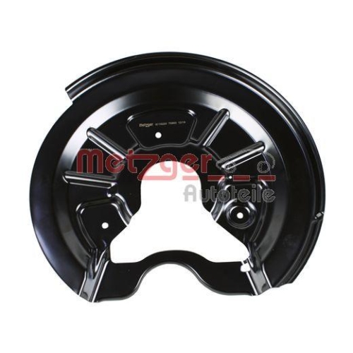 Spritzblech, Bremsscheibe METZGER 6115220 f&uuml;r VAG, Hinterachse rechts