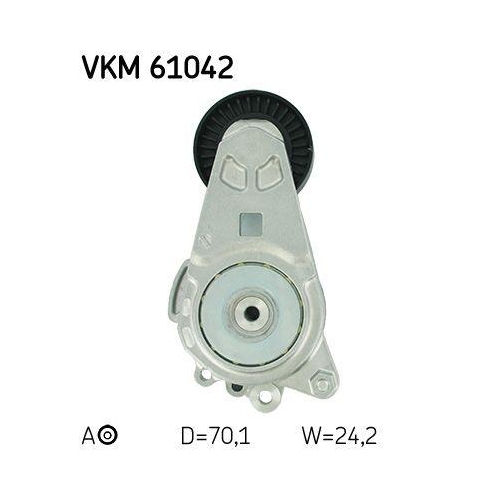 Riemenspanner, Keilrippenriemen SKF VKM 61042 f&uuml;r TOYOTA, mitte, oben