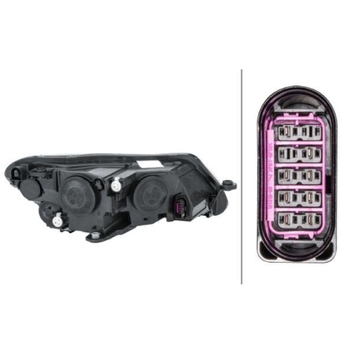 HELLA Hauptscheinwerfer 1EJ 011 939-011 für SKODA, links