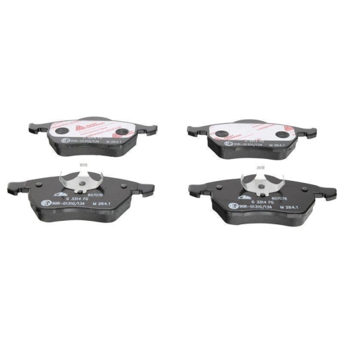 Bremsbelagsatz, Scheibenbremse ATE 13.0460-7076.2 f&uuml;r FORD SEAT VAG, Vorderachse