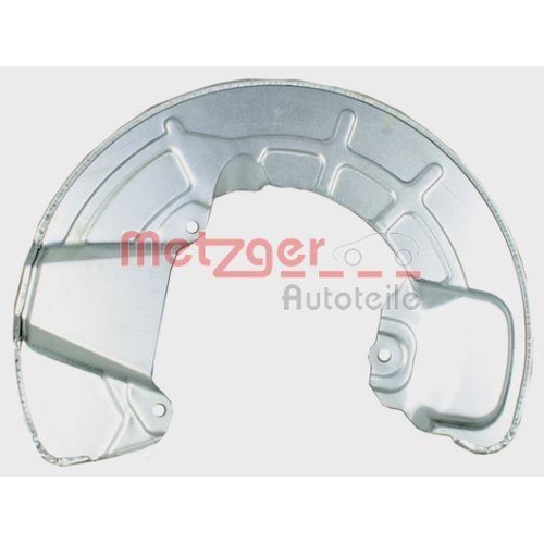 Spritzblech, Bremsscheibe METZGER 6115224 f&uuml;r VOLVO, Vorderachse rechts