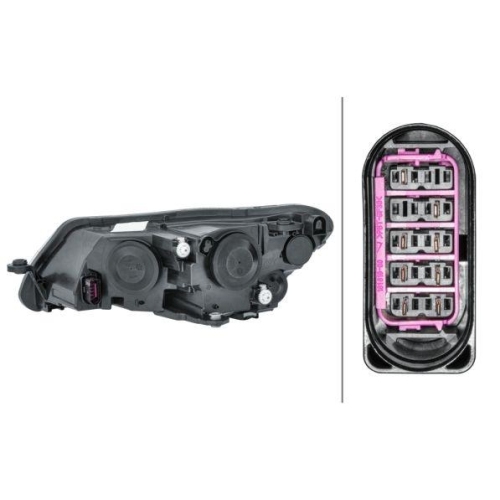 HELLA Hauptscheinwerfer 1EJ 011 939-021 f&uuml;r SKODA, rechts