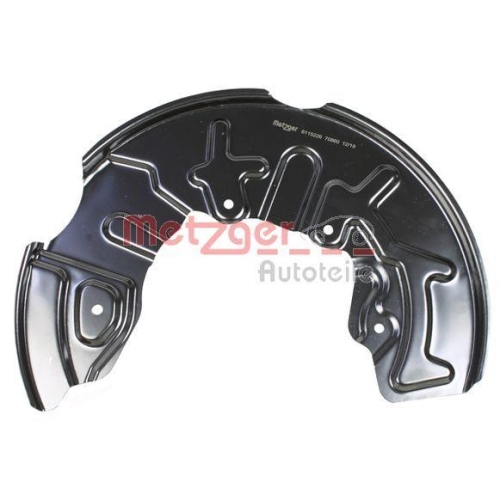 Spritzblech, Bremsscheibe METZGER 6115226 f&uuml;r VAG, Vorderachse rechts