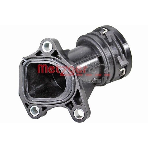 K&uuml;hlmittelflansch METZGER 4010409 GREENPARTS f&uuml;r MERCEDES-BENZ, Einlassseite