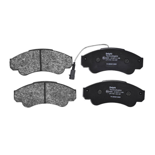 DELPHI LP1751 Bremsbelagsatz, Scheibenbremse f&uuml;r CITRO&Euml;N FIAT PEUGEOT