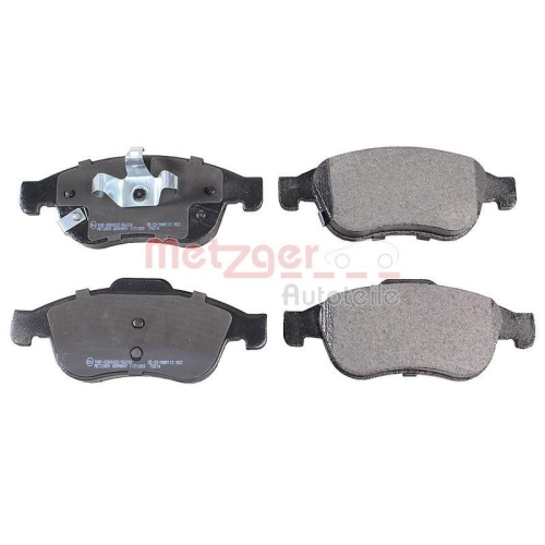 Bremsbelagsatz, Scheibenbremse METZGER 1171003 f&uuml;r FIAT JEEP, Vorderachse