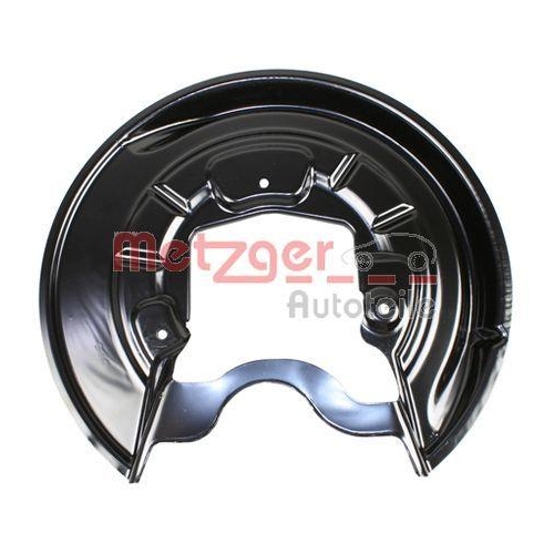 Spritzblech, Bremsscheibe METZGER 6115229 für VAG, Hinterachse links