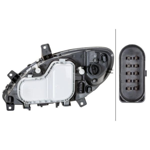 HELLA Hauptscheinwerfer 1LG 246 041-041 f&uuml;r MERCEDES-BENZ, rechts
