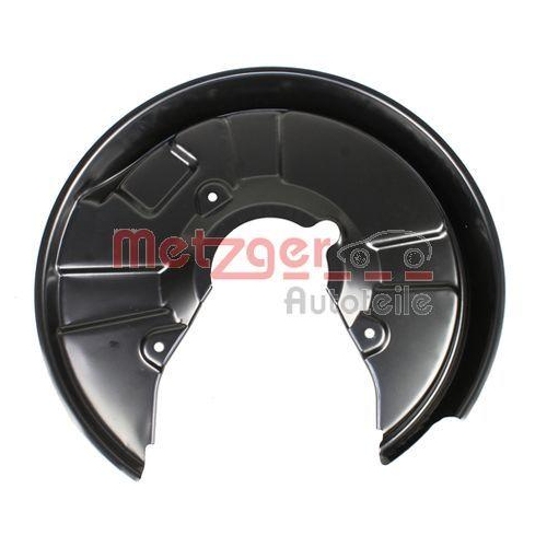 Spritzblech, Bremsscheibe METZGER 6115232 f&uuml;r VAG, Hinterachse rechts