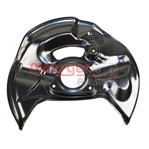 Spritzblech, Bremsscheibe METZGER 6115236 f&uuml;r MERCEDES-BENZ, Vorderachse rechts