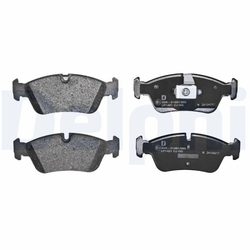 DELPHI LP1421 Bremsbelagsatz, Scheibenbremse f&uuml;r BMW BMW (BRILLIANCE)