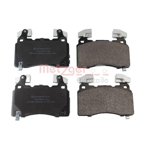 Bremsbelagsatz, Scheibenbremse METZGER 1171009 f&uuml;r OPEL GENERAL MOTORS