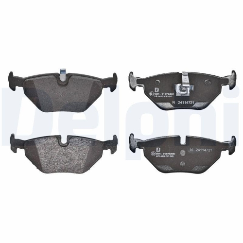 DELPHI LP1423 Bremsbelagsatz, Scheibenbremse f&uuml;r BMW MG ROVER SAAB ROEWE (SAIC)